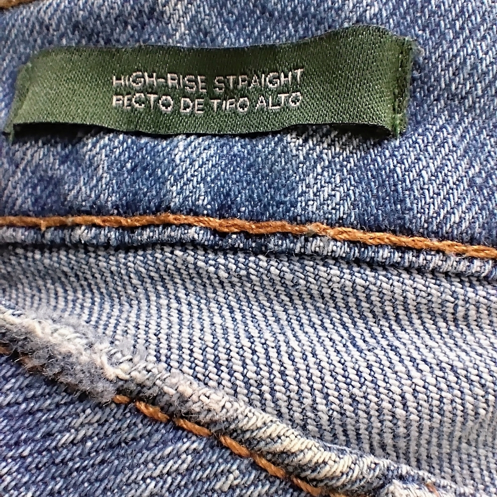 Wild Fable Distressed Denim Straight Leg Jeans Sz 6 - Picture 9 of 15